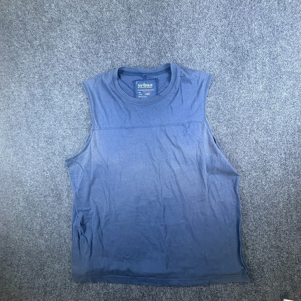 Urban Pipeline Tank Top Mens 2XL Navy Blue Cotton Crew Neck Casual Streetwear